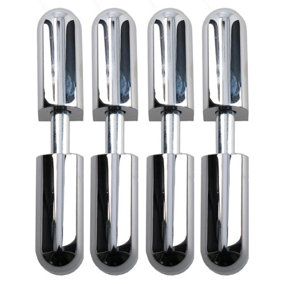 4pk Lift Off Chrome Knuckle Hinge Concealed Fixing 16x76mm Heavy Duty