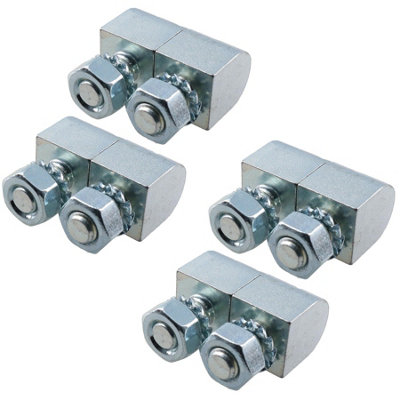 4pk Lift Off Knuckle Hinge M8 Studs Brass Pin 16x30mm Heavy Duty Industrial