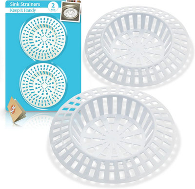 4pk Plastic Sink Strainer - Kitchen Sink Strainer Plug - 7cm x 7 cm Sink Plug Strainer - Plug Hole Hair Catcher Sink Strainer Plug Price Comparisons | Compare The Build