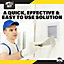 4pk Wall Repair Patch 10 x 10cm - Plasterboard Repair Wall Patch - Self Adhesive Plasterboard Repair Kit for Plaster Board