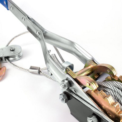 4T TON WINCH PULLER CABLE HAND TURFER FOR CARAVAN BOAT TRAILER HEAVY ...