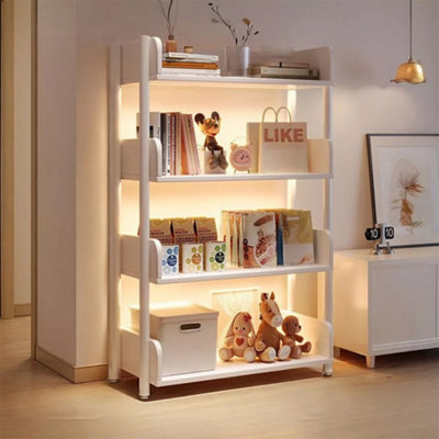 4Tier Wooden Storage Shelf Bookcase Shelving Display Storage Unit ...