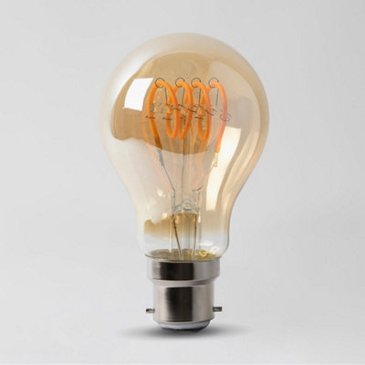 4w B22 Vintage Edison GLS LED Light Bulb 1800K T-Spiral Filament Dimmable - SE Home