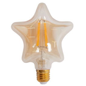 4W LED Star Lamp Bulb E27 Base, 2200K