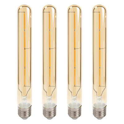 4W LED T30 Long Tube Bulb E27, 2700K, Pack of 4