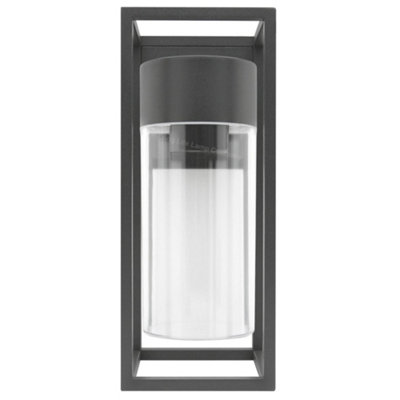 4w Outdoor Modern Rectangular Wall Lantern With Clear Diffuser ZLC079K