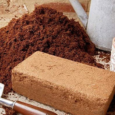 4x 10L Coco Coir Brick Multi Purpose Potting Compost Compressed Peat Free - 6