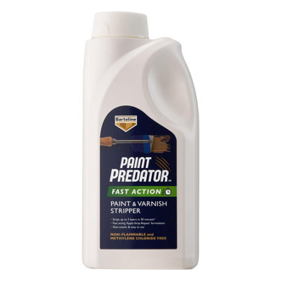 4x Bartoline Paint Predator Fast Action Paint & Varnish Stripper Easy Removal 1L