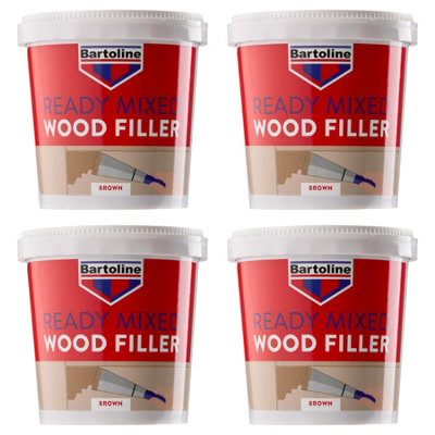 4x Bartoline Ready Mix Wood Filler Brown Flexible Adhesion Frame Door ...