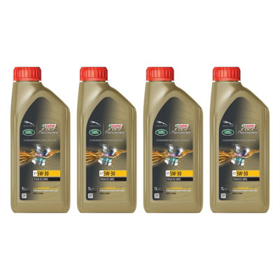 4x CASTROL EDGE Professional C1 5W30 Engine Oil 1L ACEA C1 Fits Jaguar ...