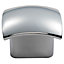 4x Convex Face Cupboard Door Knob 33 x 30.5mm Polished Chrome Cabinet Handle