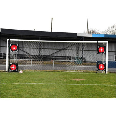 4x Full Size Football Net Top Bins Target Set Freekick Penalty Accuracy ...