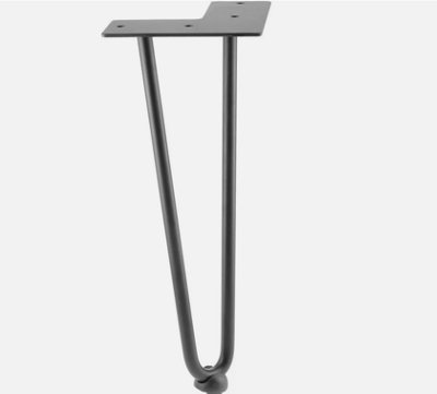 4x Hairpin Legs Hair Pin Legs Set for Furniture Bench Desk Table Metal Steel DIY2 Prong (10mm) 40.6cm - 16" Price Comparisons | Compare The Build