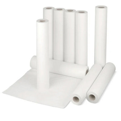 4x Large White 20" x 40m Hygiene Coach Rolls For Beauty Salons & Massage Tables