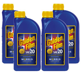 4x MORRIS SAE 20 Classic Motor Oil 1L - Mineral Engine Oil API SD/CC
