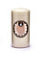 4x Natural White Pillar Candle 30 Hour Slim Wax Church Pillar Candle 12cm x 5cm