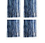 4x Night Blue Lametta Foil Tinsel Garland Strand Christmas Tree Decor 50cm x 40cm