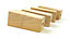 4x REPLACEMENT FURNITURE LEGS SOLID WOOD 110mm HIGH SOFAS CHAIRS SETTEE CABINETS LEGS SELF FIXING Raw