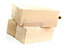 4x REPLACEMENT FURNITURE LEGS SOLID WOODEN FEET 110mm HIGH SOFAS CHAIRS SETTEE CABINETS M10 Raw