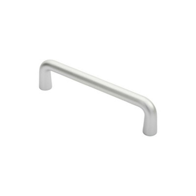 4x Rounded D Shaped Bar Handle 225 x 19mm Diameter Satin Anodised Aluminium