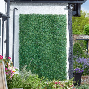 4x Smart Garden 60x40cm Boxwood Leaf Screening Panel Wall Cover Faux Trellis Mat