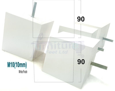 4x SOLID WOODEN FEET REPLACEMENT FURNITURE LEGS 90mm HEIGHT SOFAS CHAIRS STOOLS M10 TSP2037 White Price Comparisons | Compare The Build