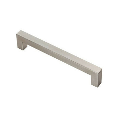 4x Square Linear Block Pull Handle 174 x 14mm 160mm Fixing Centres ...