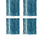 4x Sugar Blue Lametta Foil Tinsel Garland Strand Christmas Tree Decor 50cm x 40cm