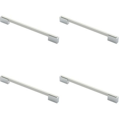 4x Thin Rectangular Bar with Recessed Plinths 224mm Centres Dual Chrome Price Comparisons | Compare The Build