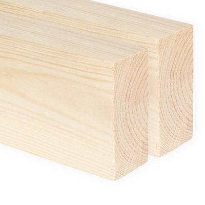 4x2 Inch Planed Timber  (L)1200mm (W)94 (H)44mm Pack of 2