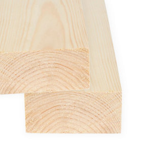4x2 Inch Planed Timber  (L)900mm (W)94 (H)44mm Pack of 2