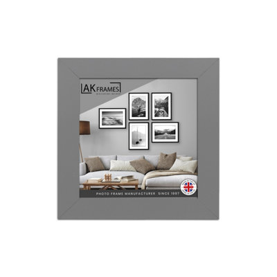 4x4" Dark Grey Poster Frame - Modern Picture Frame for Wall Art, Prints and Photos - Durable and Stylish Display Frame
