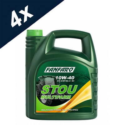 2x 20 Liter MANNOL Motoröl 10W-30 + Auslaufhahn – Multifarm STOU, Für Land- & Baumaschinen