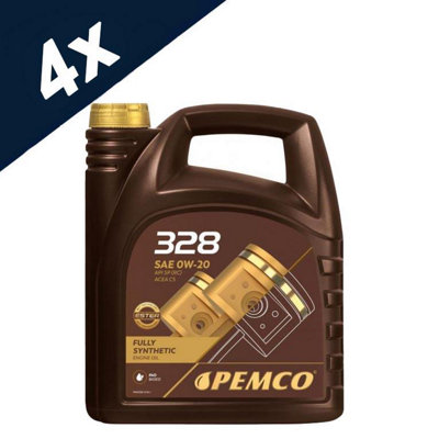 4x5L PEMCO 0W-20 Synthetic Engine Oil ACEA C5 MB 229.71 BMW LL-17FE+ dexos1 Gen2