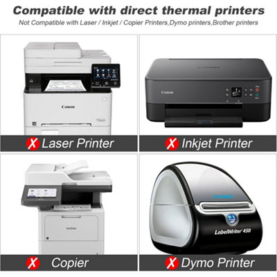 4x6 Fanfold fits MUNBYN Thermal Labels Label Printer, Fan-fold Fanfold ...