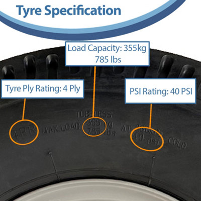 5.00-10 High Speed Trailer Kit Road Legal 500x10 Wheels & ALKO Hub ...