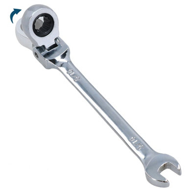 AB Tools Imperial Stubby Flex Head Ratchet Spanner Set - SAE Sizes 5/16" To 3/4", 72-Tooth, 1 Year Warranty