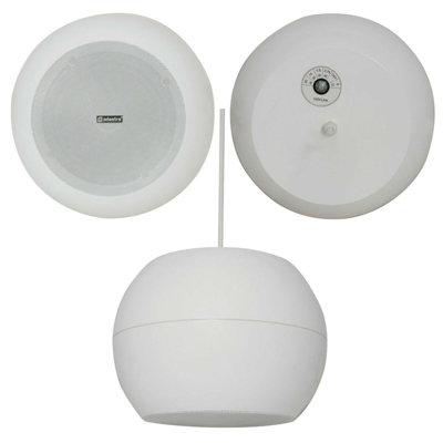 5" 20w White Hanging Suspended Pendant Ceiling Speaker 100v & 8ohm Background