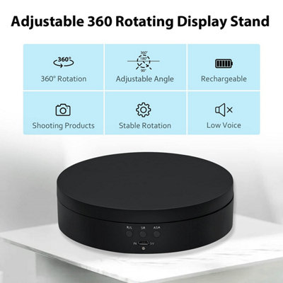 5.4 Inch Black Motorized Display Turntable, 360 Degree Rotating Stand ...