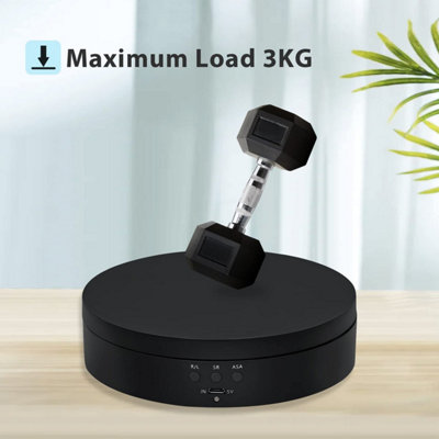 5.4 Inch Black Motorized Display Turntable, 360 Degree Rotating Stand ...