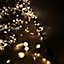 5.4m LED Multi Function Rose Gold Garland Wire Light Christmas Decoration with Timer in Warm White