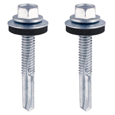 5.5 x 32mm Ultimate Tek Screw (Sheet To Metal Screw) Heavy Duty Sheet to Steel Roofing Screws With Rubber Sealing Washer