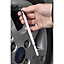 5-50psi Tyre Pressure Pencil / Pen Gauge - Valve Deflator & Pocket Clip Reader