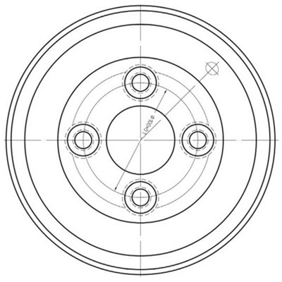 5.50x8 Steel Wheel Rim 4 stud Metric 100mm PCD 60mm Centre Hole 357kg ...