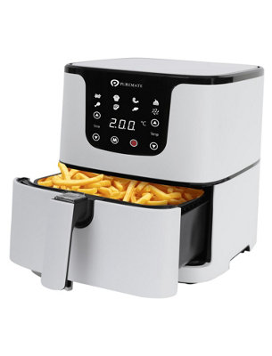 5.5L Digital Air Fryer with Timer and Low Fat Oil Free  White
