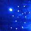 5.5m Blue Connectable Heavy Duty Static Christmas Outdoor Icicle 210 LED Lights