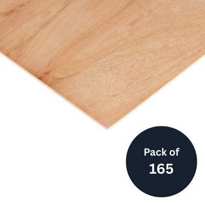 5.5mm Non-Structural Hardwood Plywood Sheet 2440mm x 1220mm (8' x 4 ...