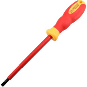5.5mm x 125mm VDE Insulated Soft Grip Electrical Electricians Screwdriver Flat