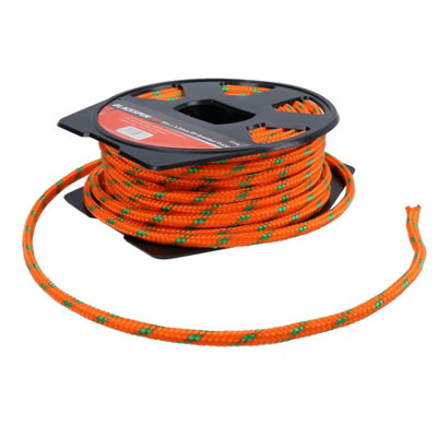 5.5mm x 15 Metres Multi Purpose Polypropylene Braided Rope Camping Gardening 4pk