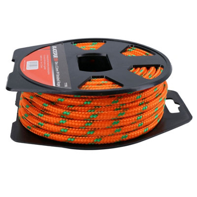 5.5mm x 15 Metres Multi Purpose Polypropylene Braided Rope Camping Gardening 4pk